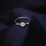 Kyra Sparkling Floral Bloom Silver Ring 3 1 8 1 1