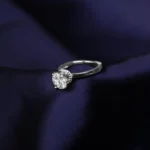 Kyra Classic Solitaire Silver Ring 4 2 15 1