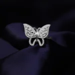 Kyra Silver Butterfly Ring 1 2 2 2