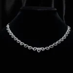 Kyra Exquisite Silver Queen Necklace Set 2 2 20 1 1