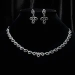 Kyra Exquisite Silver Queen Necklace Set 1 3 20 1 1