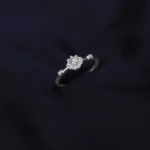 Kyra Sparkling Floral Bloom Silver Ring 1 4 4 1 1