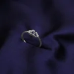 Kyra Twin Heart Silver Ring 1 1 33