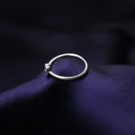 Kyra Two Heart Silver Ring 4 1 38