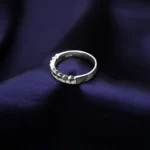 Kyra Two Layer Triage Challa Silver Ring 2 1 8 1