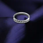 Kyra Two Layer Triage Challa Silver Ring 1 2 12 1