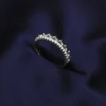 Kyra Two Layer Drop Challa Silver Ring 4 2 12