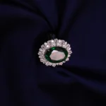 Kyra Emerald Elite Silver Ring 2 2 4 3