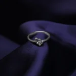 Kyra Two Heart Silver Ring 3 2 42