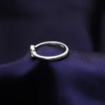 Kyra Twin Heart Silver Ring 3 3 31