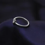 Kyra Double Heart Silver Ring 3 3 8