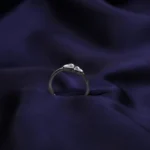 Kyra Twin Heart Silver Ring 2 4 28