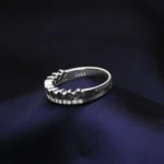 Kyra Two Layer Drop Challa Silver Ring 2 4 4 1