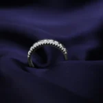 Kyra Two layer Cloud Challa Silver Ring 1 4 7