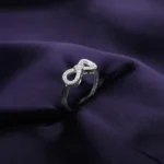 Kyra Heart Infinity Silver Ring 2 1 12 3