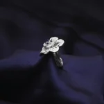Kyra Blue Orchid Silver Ring 2 1 19
