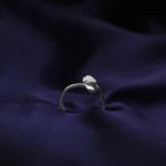 Kyra Love Front Adjustable Silver Ring 2 1 42