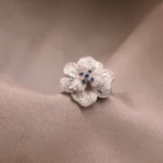 Kyra Blue Orchid Silver Ring 1 16 1new
