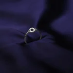 Kyra Zircon Stud Hollow Silver Ring 3 2 34