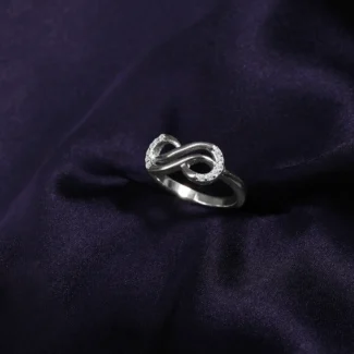 Kyra Two Line Infinity Ring