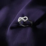 Kyra Heart Infinity Silver Ring 1 4 8 3